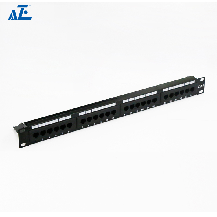 1u 24 Port Cat6 Unshielded Utp Patch Panel Aze 5164